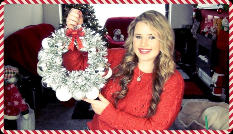❆ Christmas DIY Bauble Bauble & Tinsel Wreath! ❆