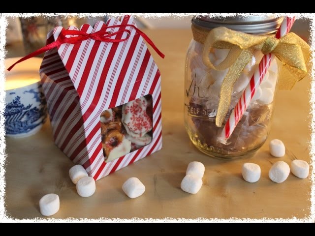 Christmas DIY! Mason Jar Hot Chocolate and Chocolate Pretzels