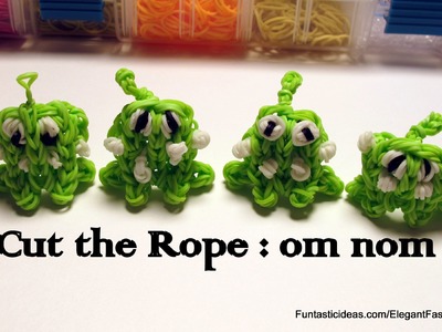 Cut the Rope:om nom Charm - How to Rainbow Loom