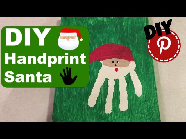 DIY Christmas - Santa Handprint - Gift Idea - Craft - Decor