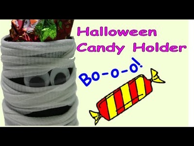 DIY Crafts for Halloween A Ghost Candy Holder - Recycled Bottles Crafts