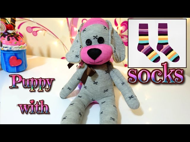 DIY: how to make a puppy dog with socks | easy crafts | Isa ❤️