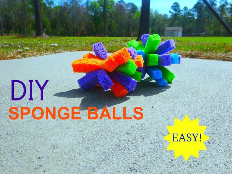 DIY Sponge Balls - Easy, Inexpensive, and Fun!