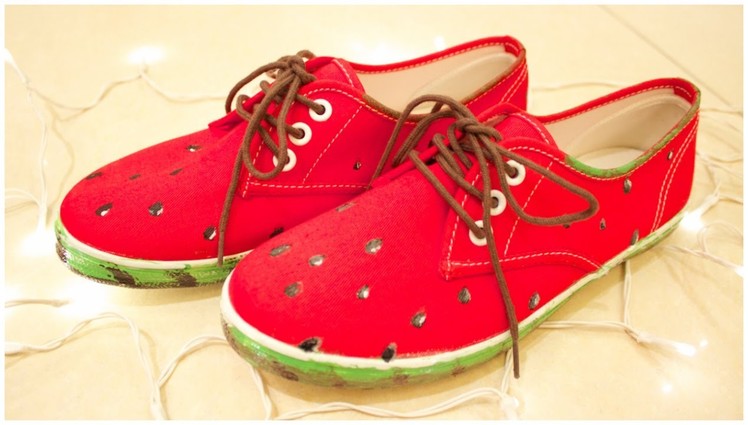 DIY: Watermelon Shoes