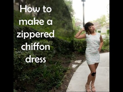 DIY Zippered Chiffon Dress