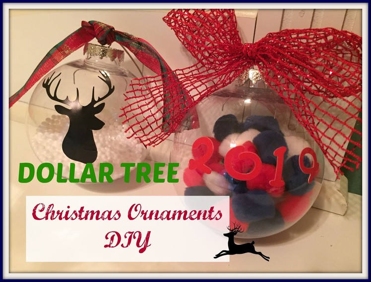 DOLLAR TREE Christmas Ornaments DIY | PLAID WEEK: Day 4