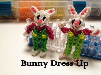 Easter Bunny Dress Up charm- How to Rainbow Loom Design -Easter Series