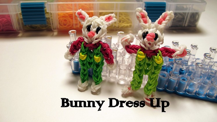 Easter Bunny Dress Up charm- How to Rainbow Loom Design -Easter Series