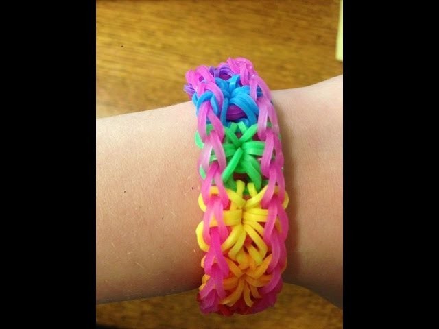 How To Make A Rainbow Loom Starburst Bracelet