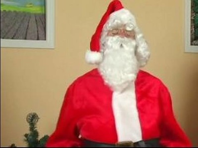 How to Make a Santa Claus Costume : How to Act Like Santa Claus