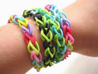 How to make a starburst bracelet rainbow loom with your fingers step by step