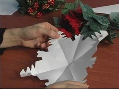 How to Make Paper Snowflakes for Christmas Decorations : How to Check Your Work on Paper Snowflakes