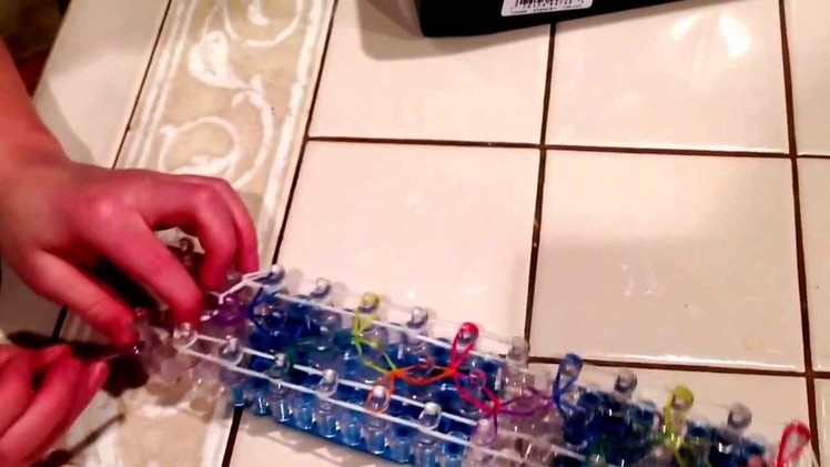 Loop-d-Loop bracelet on the Rainbow Loom. Kai's new pattern. Crazy loom friendly too.