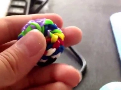 Rainbow loom bouncy ball!!( not a tutorial )