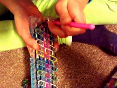 Rainbow Loom Triple Single Flower Petal Bracelet