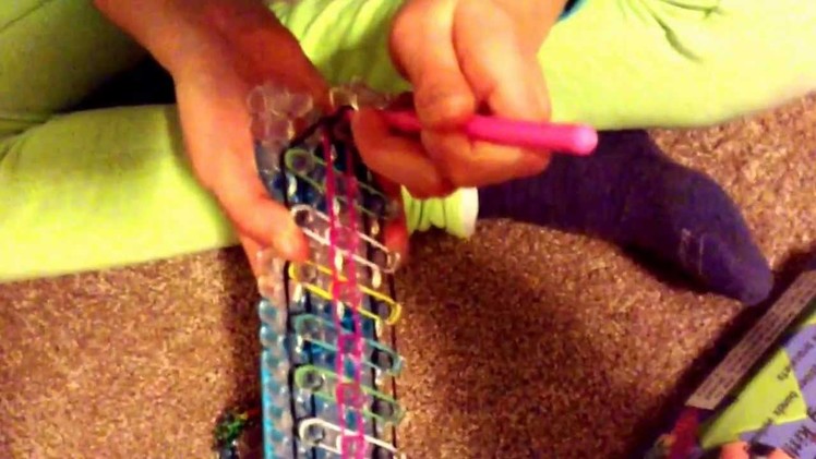Rainbow Loom Triple Single Flower Petal Bracelet