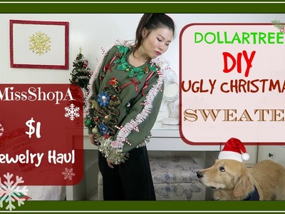 $1 Jewelry Haul + Dollartree DIY Ugly Christmas Sweater