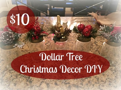 $10.00 DOLLAR TREE Christmas Decor DIY!!