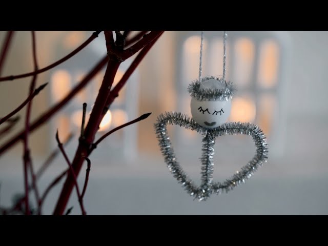 DIY: Angel Christmas ornaments by Søstrene Grene