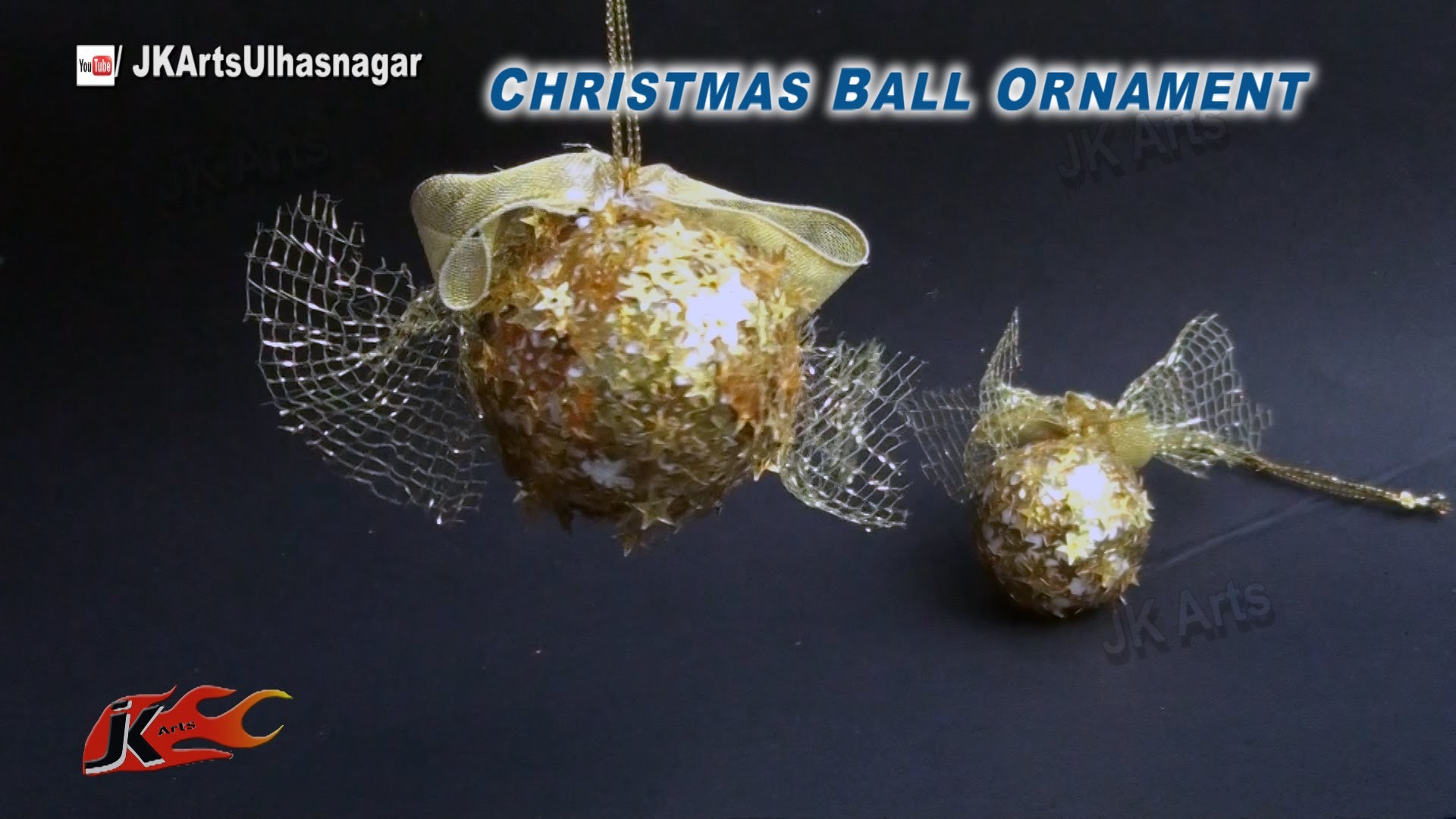 DIY Christmas Sequins ball ornament Decorations | How to make | JK Arts 793