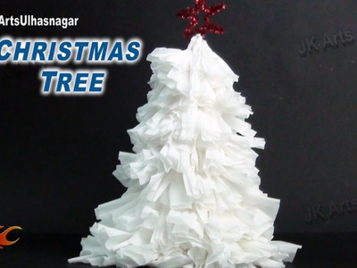 DIY Tissue Paper Christmas Tree | How to make | JK Arts 789