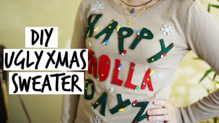 DIY Ugly Christmas Sweater || Collab with ImTaraMichelle