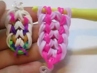 Rainbow loom double dragon scale bracelet.hook only