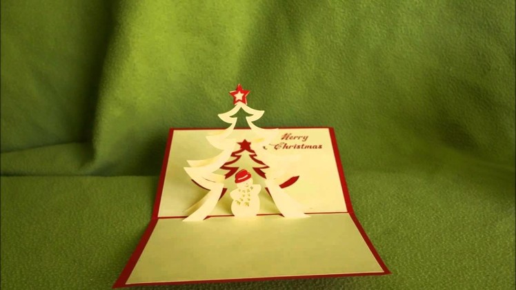 3D handmade pop-up greeting cards - Christmas