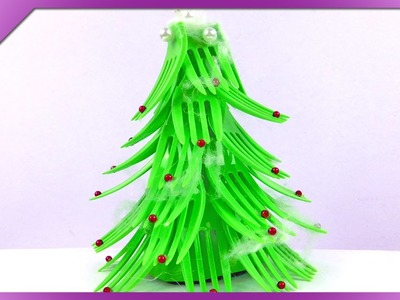 DIY Fork Christmas tree (ENG Subtitles) - Speed up #159