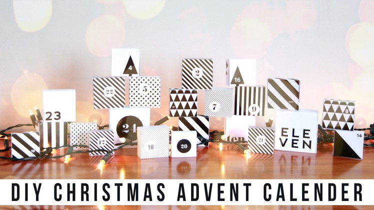 Easy DIY Christmas Advent Calendar + PRINTABLE. onceuponabeautytime