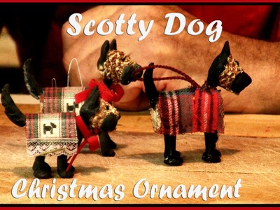 Handmade Christmas Ornament Scotty Dog Scottish Terrier