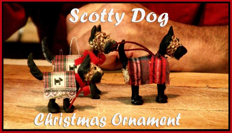 Handmade Christmas Ornament Scotty Dog Scottish Terrier