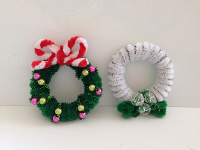 How to make a Pipe Cleaner Christmas Wreath 2