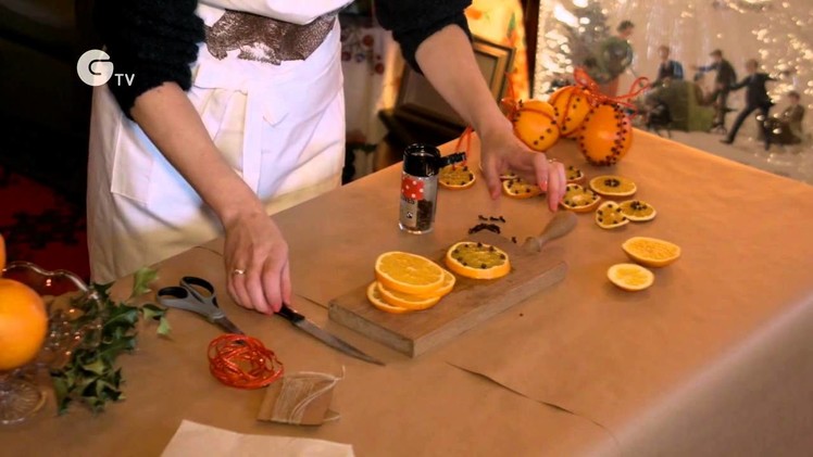 How to make scented orange decorations - Christmas crafts from the National Trust