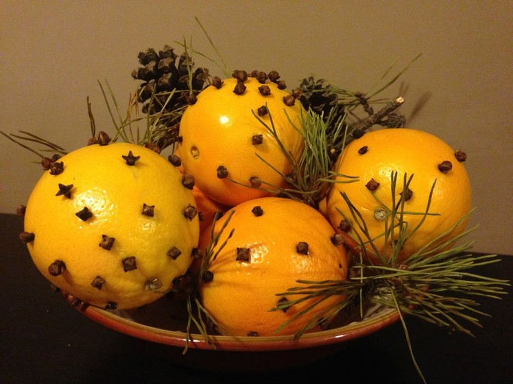 Orange Pomanders Easy Aromatic Christmas Decor