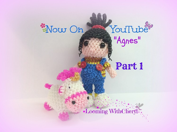 Rainbow Loom Agnes Doll Part 1 of 2 - Loomigurumi. Amigurumi Hook Only