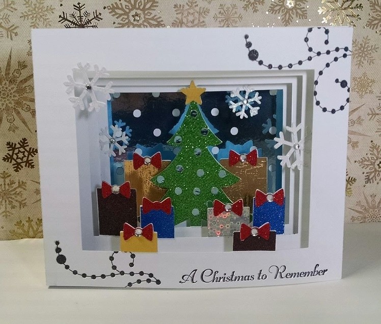 2014 #23 A Christmas to Remember Shadow Box Christmas Card