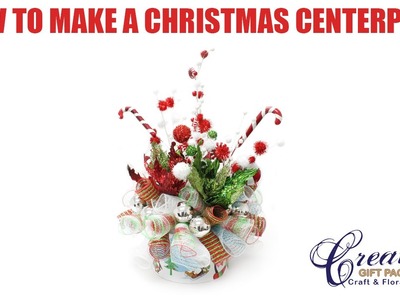 Candy Cane Christmas Centerpiece