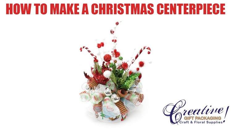 Candy Cane Christmas Centerpiece