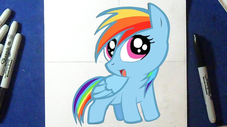 Como desenhar Rainbow Dash - My Little Pony