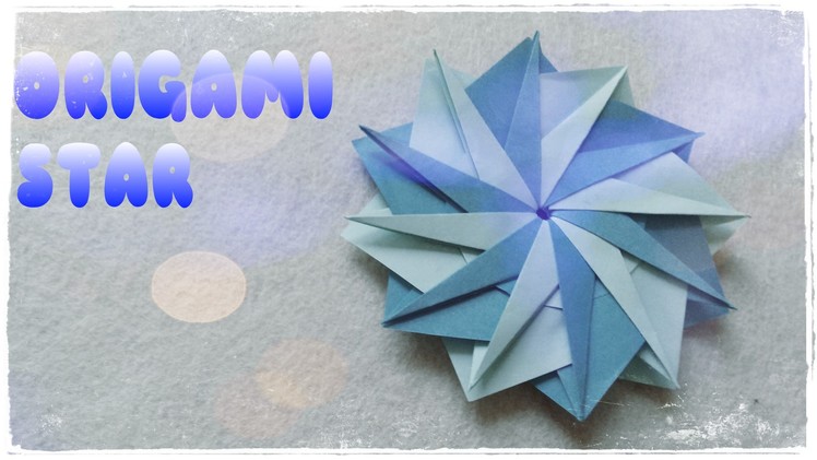 DIY Christmas Ornament - Origami Christmas Star - ORIGAMI STAR