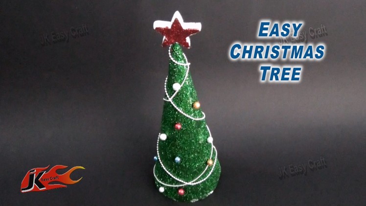 DIY Easy Glitter Christmas Tree | How to make | JK Easy Craft 085
