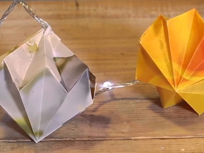 DIY Origami Fairy Lights for Christmas