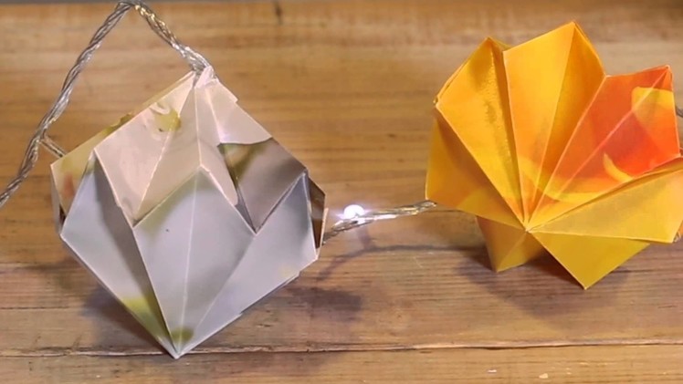 DIY Origami Fairy Lights for Christmas