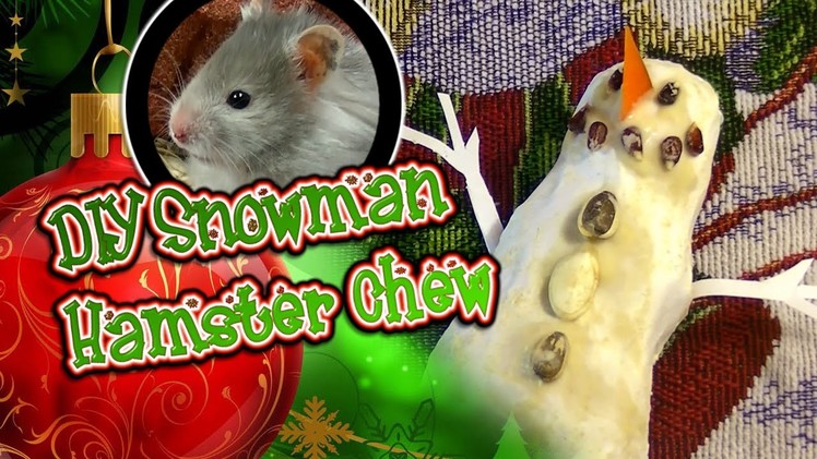 DIY Snowman Hamster Chew Toy (read desc.)
