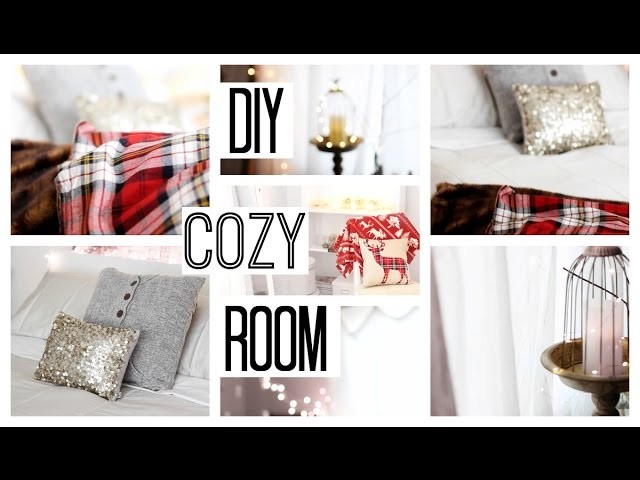 How To Make Your Room Cozy For Winter, Christmas, Holidays + DIY Sweater Pillows