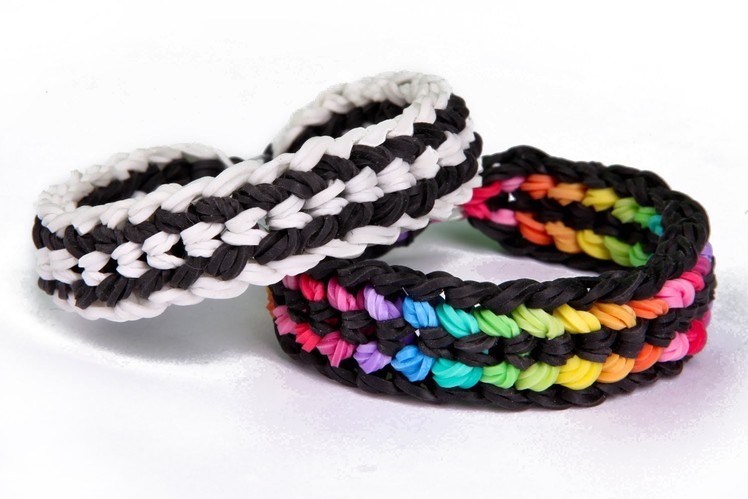 Loom bands designs - Rainbow Loom armband bracelet monstertail