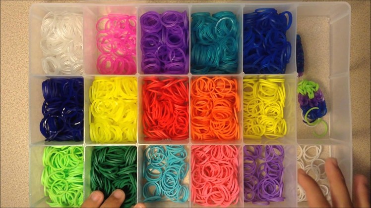 My Rainbow Loom Storage | Melon Crafter