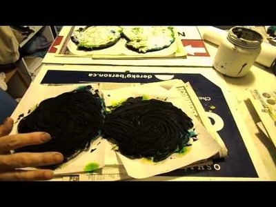 PART 2 DYEING A DIFFERENT DOUBLE SPIRAL , RAINBOW HIPPY TIE DYES