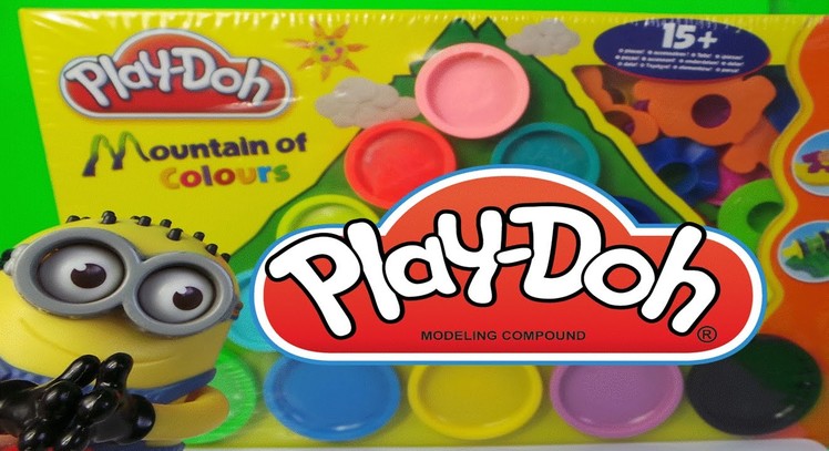 Play-Doh Mountain of Colours Playset By Hasbro Toys My Rainbow Shapes and Molds Unboxing